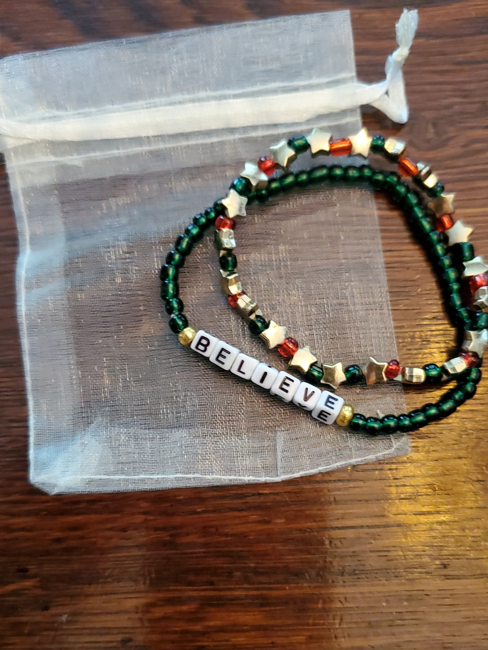 Holiday - BELIEVE Beaded Bracelet Set